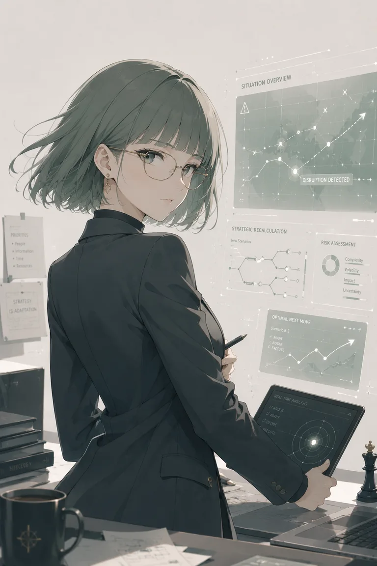 Portrait of the Strategist · Adapting type